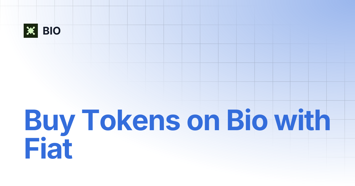 Buy Bio Ecosystem Tokens | BIO